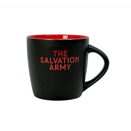 Mug Matte Black/Red with TSA 10oz.