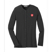 Women Grey Knit Cardigan - 2x (Item #UNSWGKC2X)