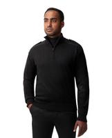 Sweater Military Quarter Zip Black