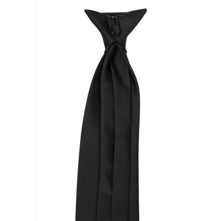 Black Tie With Shield - Clip On