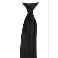 Tie Blk Clip-on W/shield X-long (Item #UNTIEBCSX)