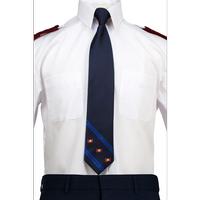 Tie Clip On Navy 3 Flag with Stripes Length XL