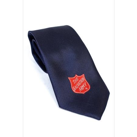 Tie Full Length Navy with Shield