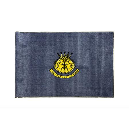 Welcome Mat (Rug) Marlin Blue with Crest