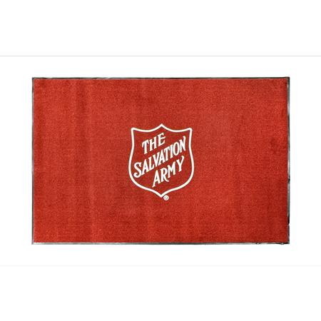 Welcome Mat (Rug) Red with Shield