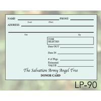 DONOR FILE CARDS - LP-90