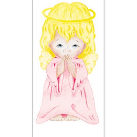 DIE CUT ANGEL TAG PINK GOWN LP -11A