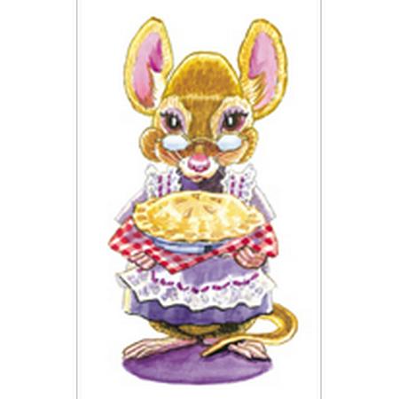 DIE CUT CHRISTMAS CRITTERS MRS. ELDERBERRY TAGS LP-32C
