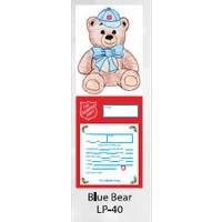 DIE CUT CHRISTMAS BLUE BEAR TAGS LP-40