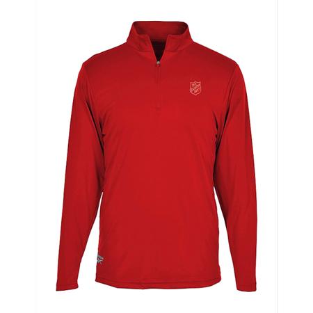 PERFORMANCE 1/4 ZIP RED MEN