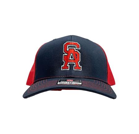 CAP SA NAVY/RED TRUCKER