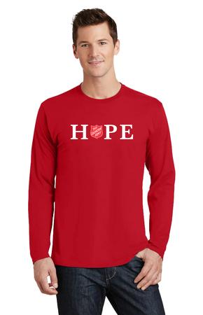 T-SHIRT LS HOPE RED UPDATED
