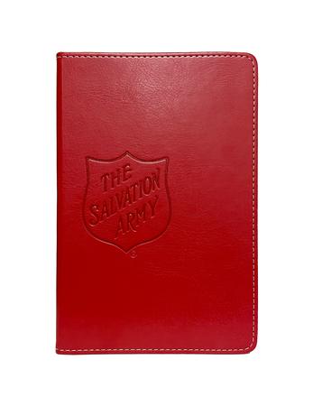 WRITING JOURNAL RED W SHIELD DEBOSS