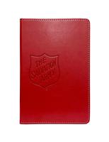 WRITING JOURNAL RED W SHIELD DEBOSS