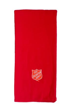 SCARF RED WITH SHIELD