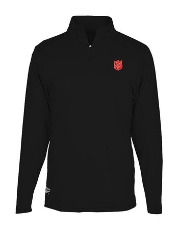 Reebok Performance 1/4 Zip Black w/Shield Men