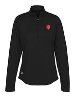 Performance 1/4 Zip Black with Shield
