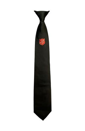 Black Tie w/ Visible Shield - Clip On - XL Length