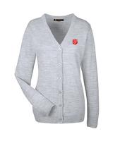 Cardigan V-Neck Heather Gray Women