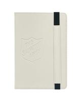 Writing Journal White with Shield Deboss