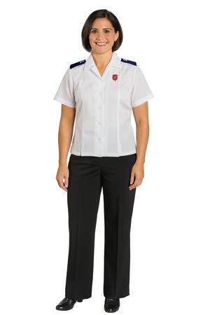 Eva West SS Blouse with Shield