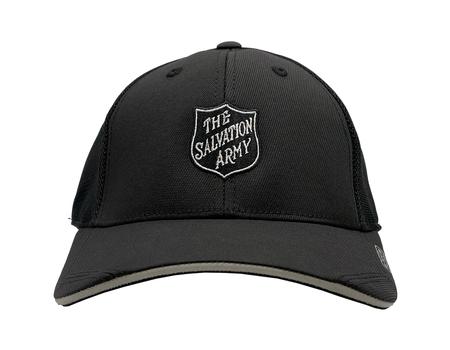 Cap Black with Black Shield Stretch Fit