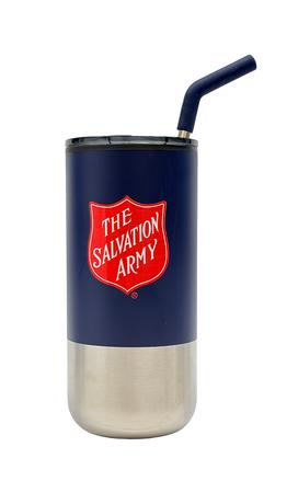 Tumbler with Straw 16oz Navy