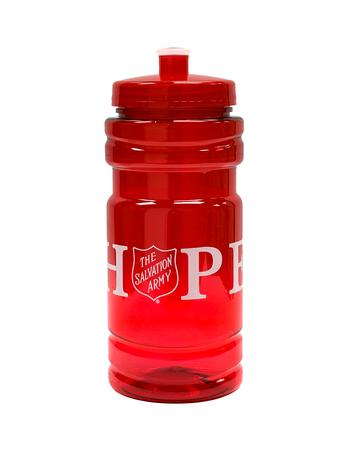 Sport Bottle Translucent Red Hope