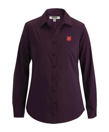 Shirt LS Eggplant