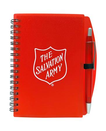 Notebook With Pen Shield Red