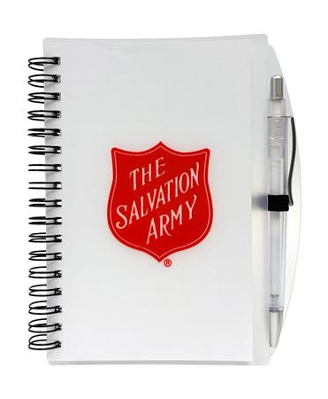 Notebook With Pen Shield White