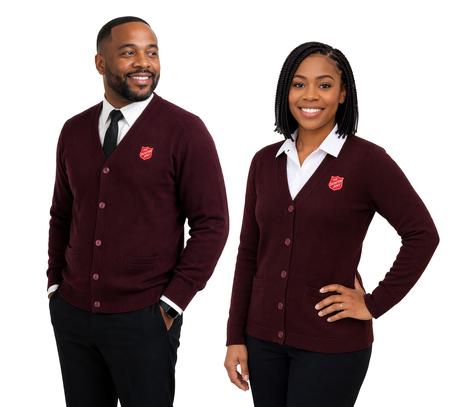 Cardigan Unisex Maroon