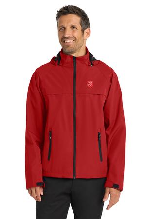 Raincoat Men Red w/Shield