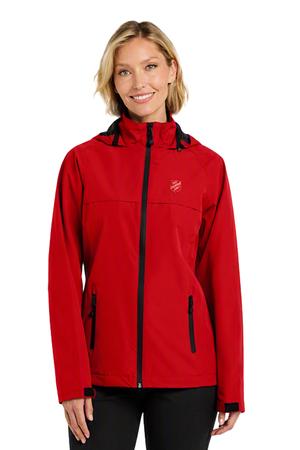 Raincoat Women Red W/Shield