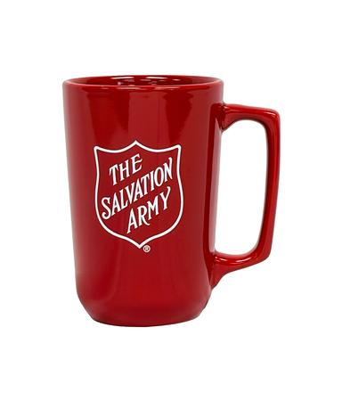 Mug Red with Shield 14oz