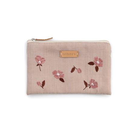 Embroidered Purse Medium Rose