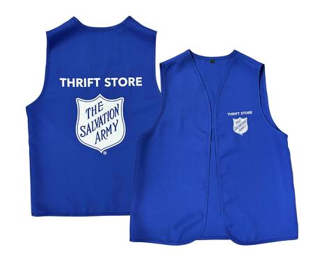 Thrift Store Vest Blue