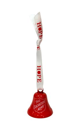 Bell Ornament 2026 Hope White