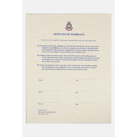 Articles of Marriage