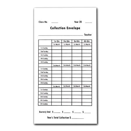 Sunday School 9 Collection Env Pkg 5