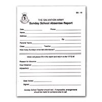 SS 10 Absentee Slip Pd 50