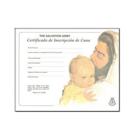 Cradle Roll Cert Spanish Pk10