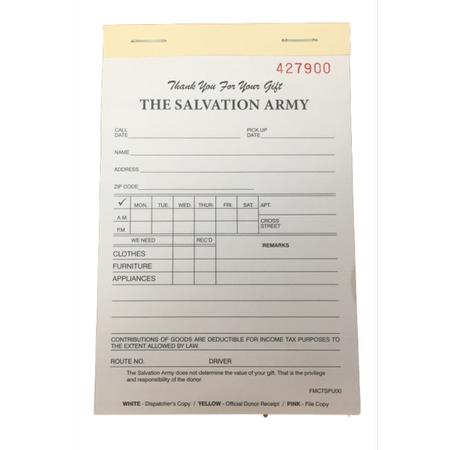 Pick Up Call Form Pad 50