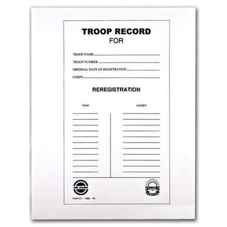 Girl Guard & Sunbeam Troop Record