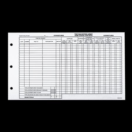 Home League Cash Book Sheet-Hl22