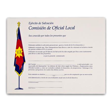 Local Officer Commission In Spanish