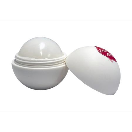 Lip Balm Round White with Shield