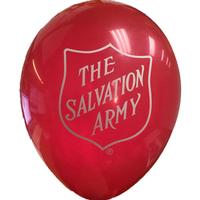 Ballon Red W Shield 50pk