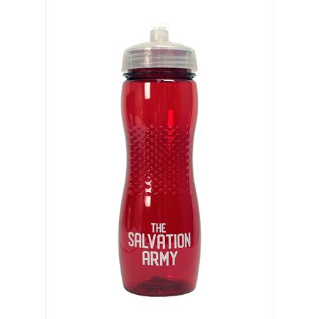 Water Bottle TSA 24oz Red/Clear