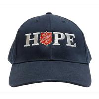 Cap Navy with Embroidered Hope